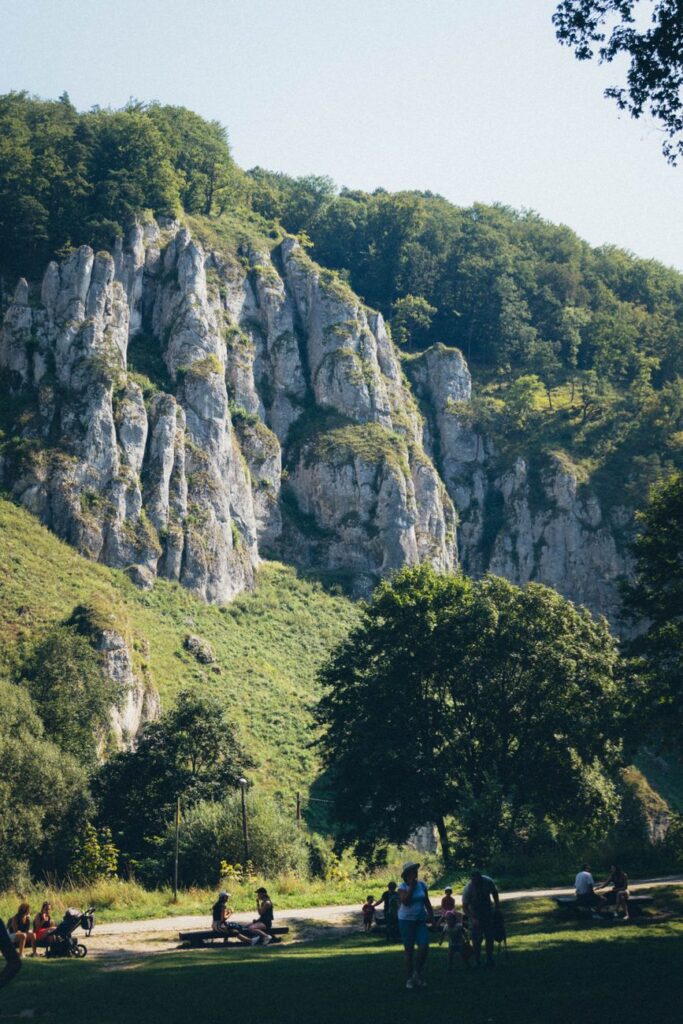 rocks on a hill in a valley
