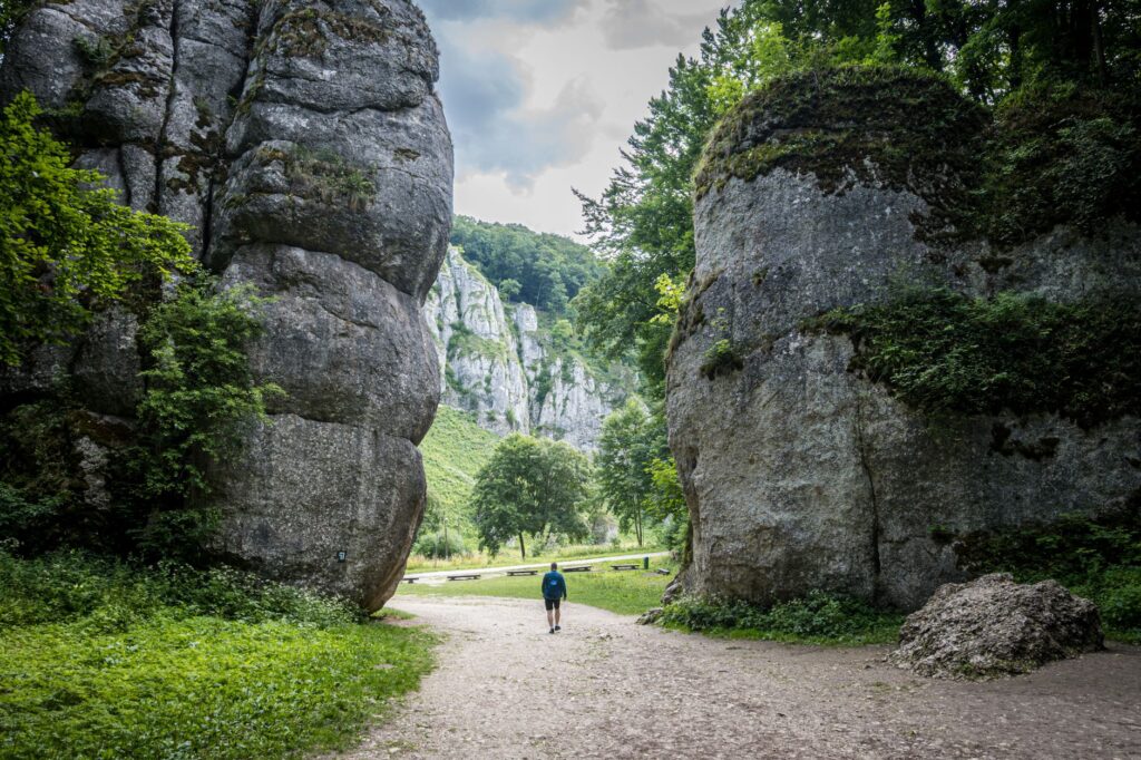majestic rock formations in ojcow national park